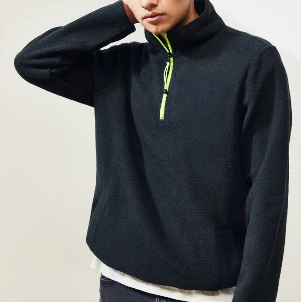 🆕️ PacSun Prono Half Zip Polar Fleece Pullover